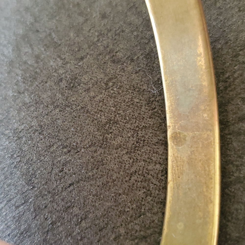Vintage Monet Gold Beaded Bangle Bracelet - Picture 2 of 3